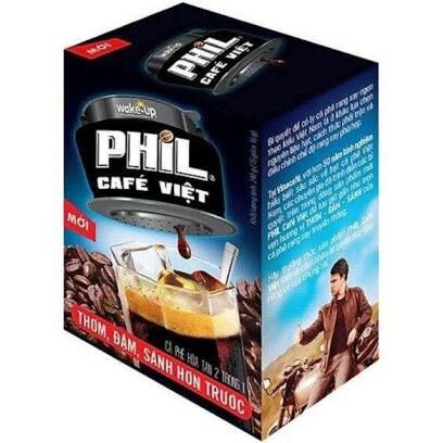 Cafe đen phil việt, hộp 15 gói x 16g