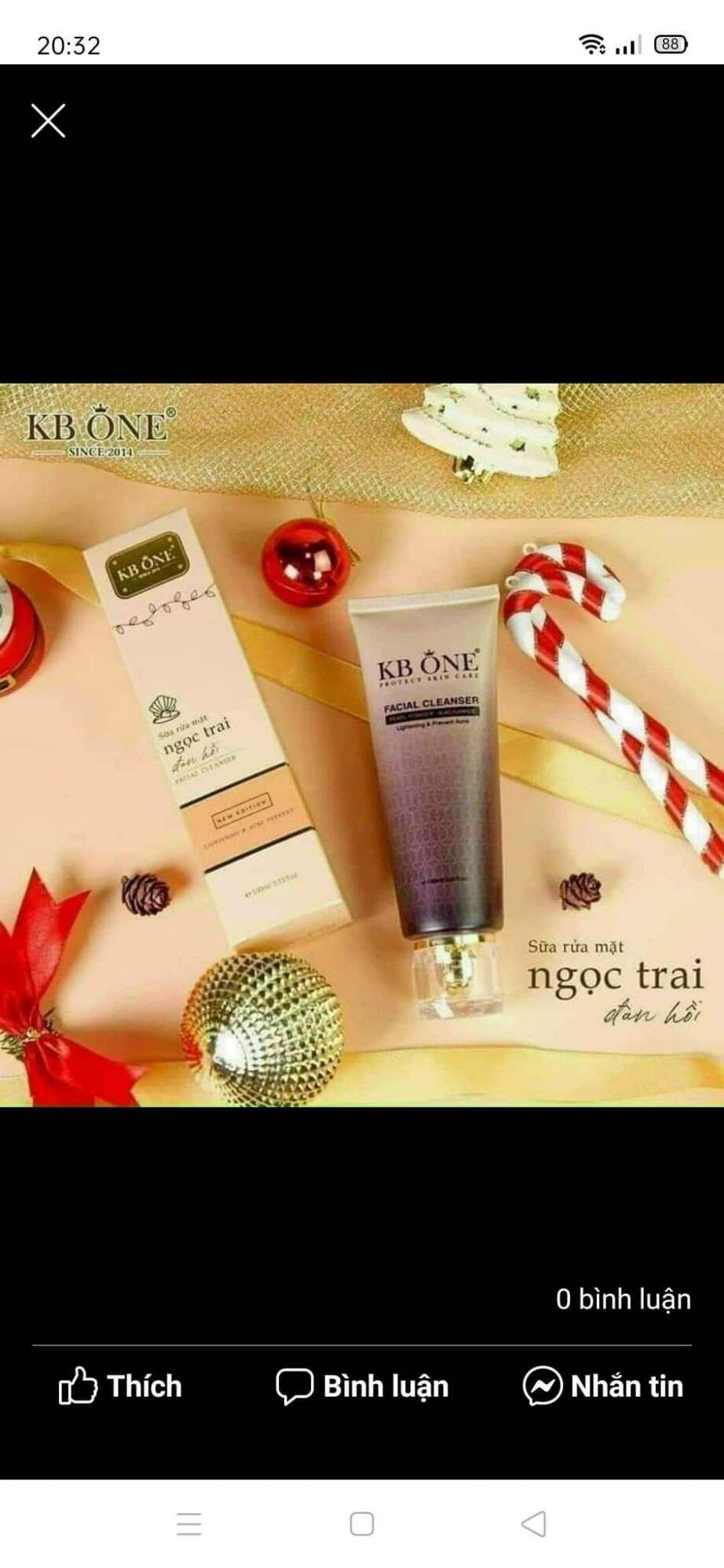 Sữa Rửa Mặt Sáng Da Ngừa Mụn KBONE 100ml