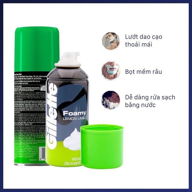 Bọt cạo râu GILLETTE Foamy 175ml