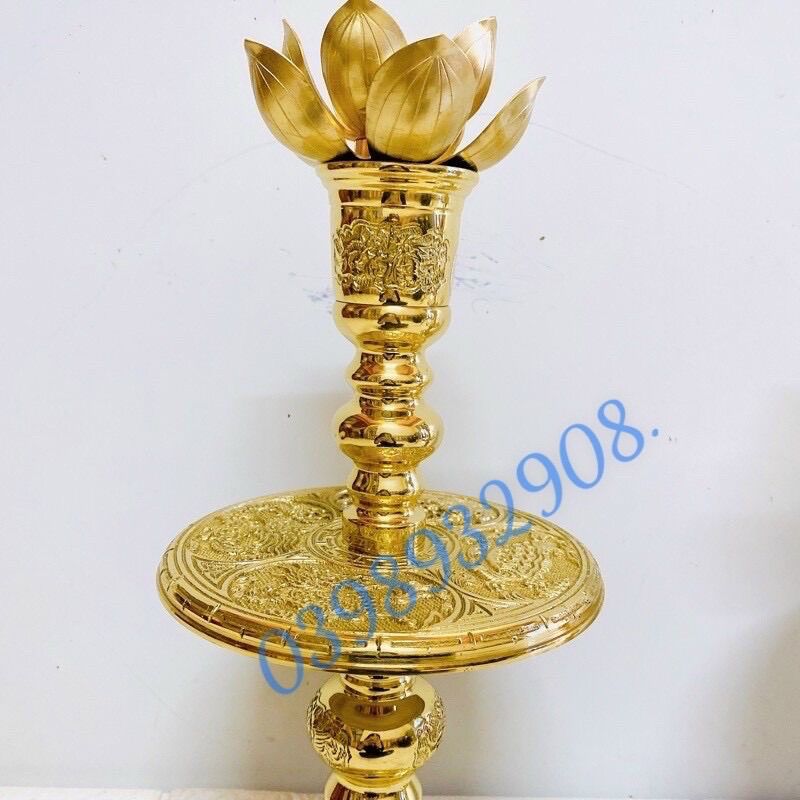 ĐÔI NẾN ĐỒNG CAO 38 CM  CHẤT LIỆU BẰNG ĐỒNG 💯