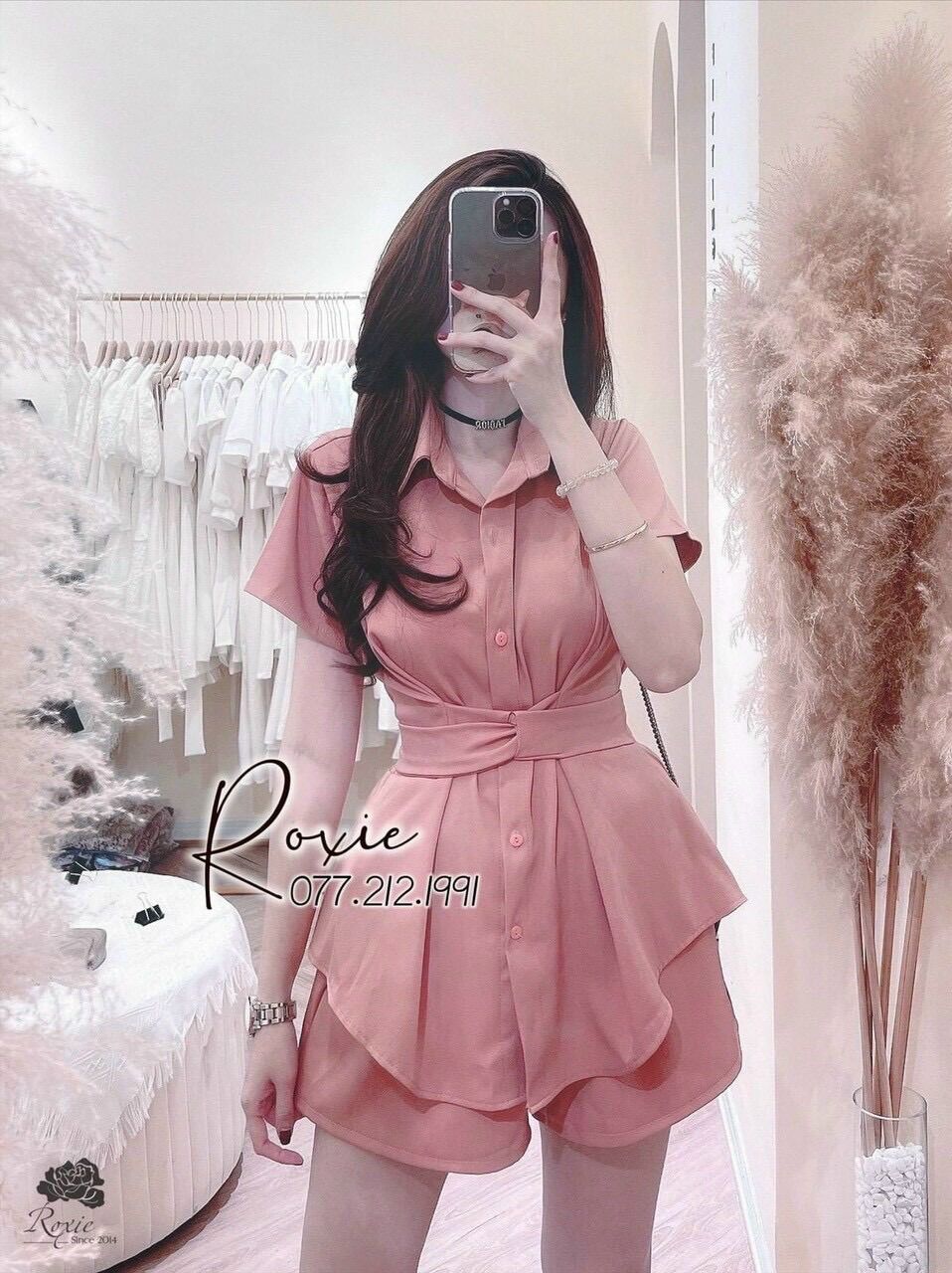 (SHOP TÁO ĐỎ BIGSIZE 50kg đến 90kg) set quần ngắn áo thắt dây eo