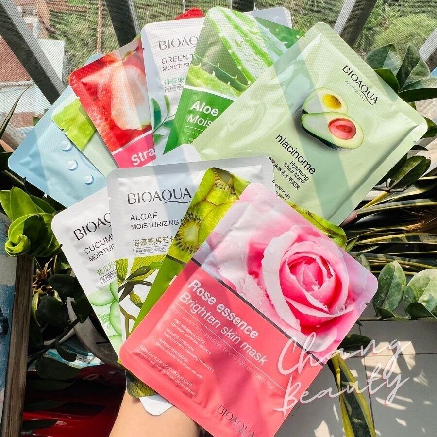Mặt nạ nội địa trung bioaqua mask trái cây dưỡng da trắng sáng
