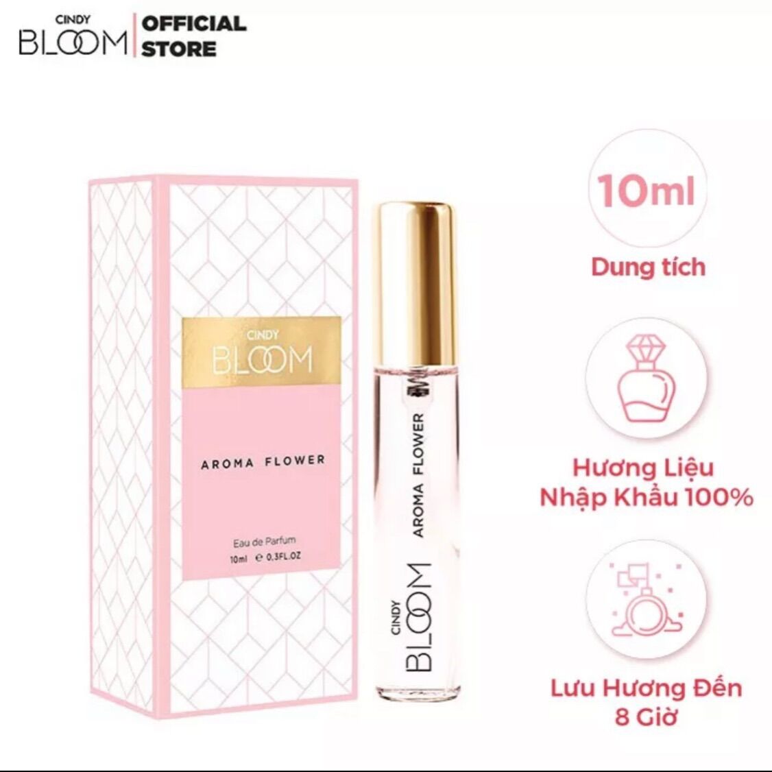 Nước hoa nữ Cindy Bloom Aroma Flower 10ml