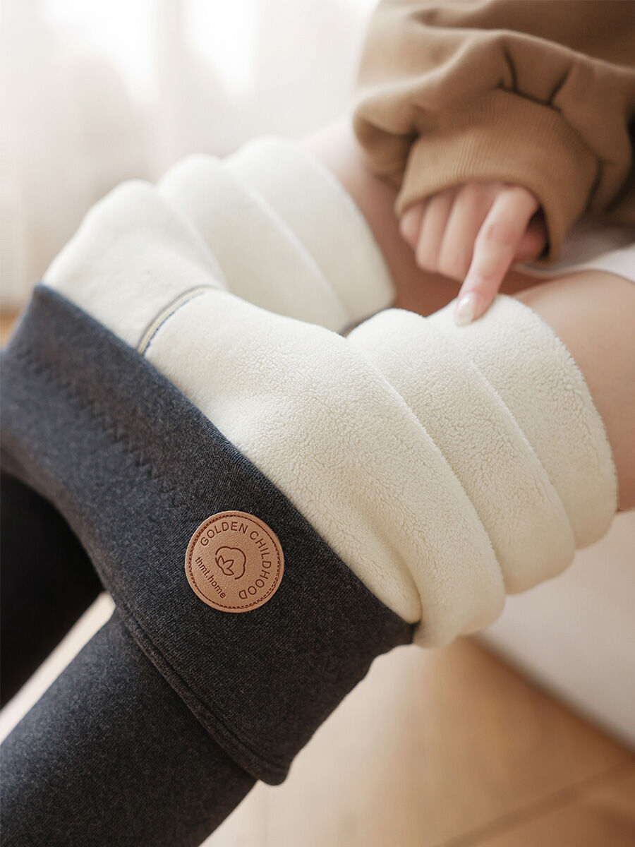 Quần Mặc Trong Lót Lông Quần Bông Dày Dặn Mặc Bên Ngoài Mẫu Thu Đông Cho Nữ Quần Nhung Quần Giữ Ấm Lông Cừu Dày Dặn Cỡ Lớn Quần Thu