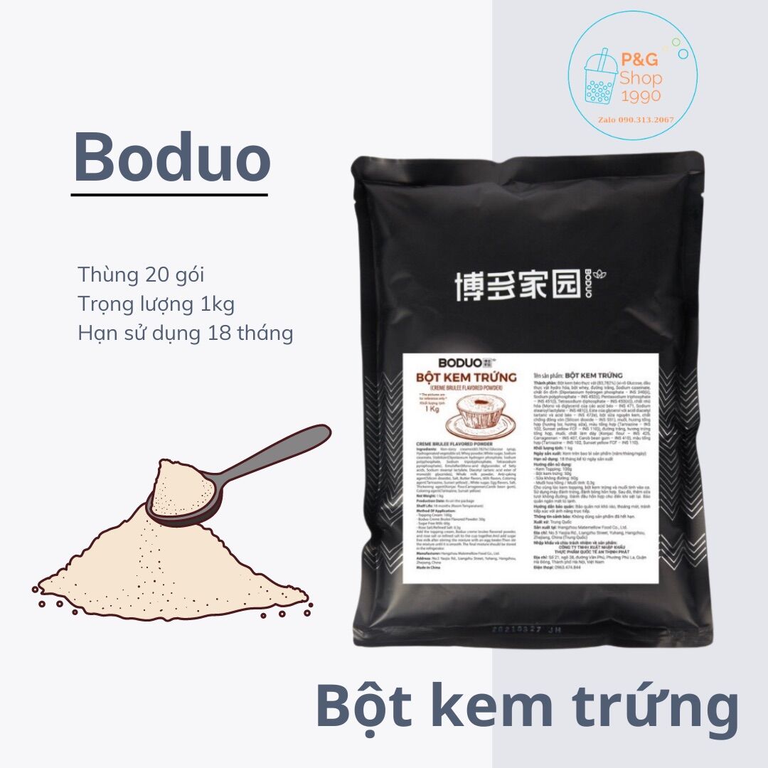 Bột kem trứng Boduo gói 1kg