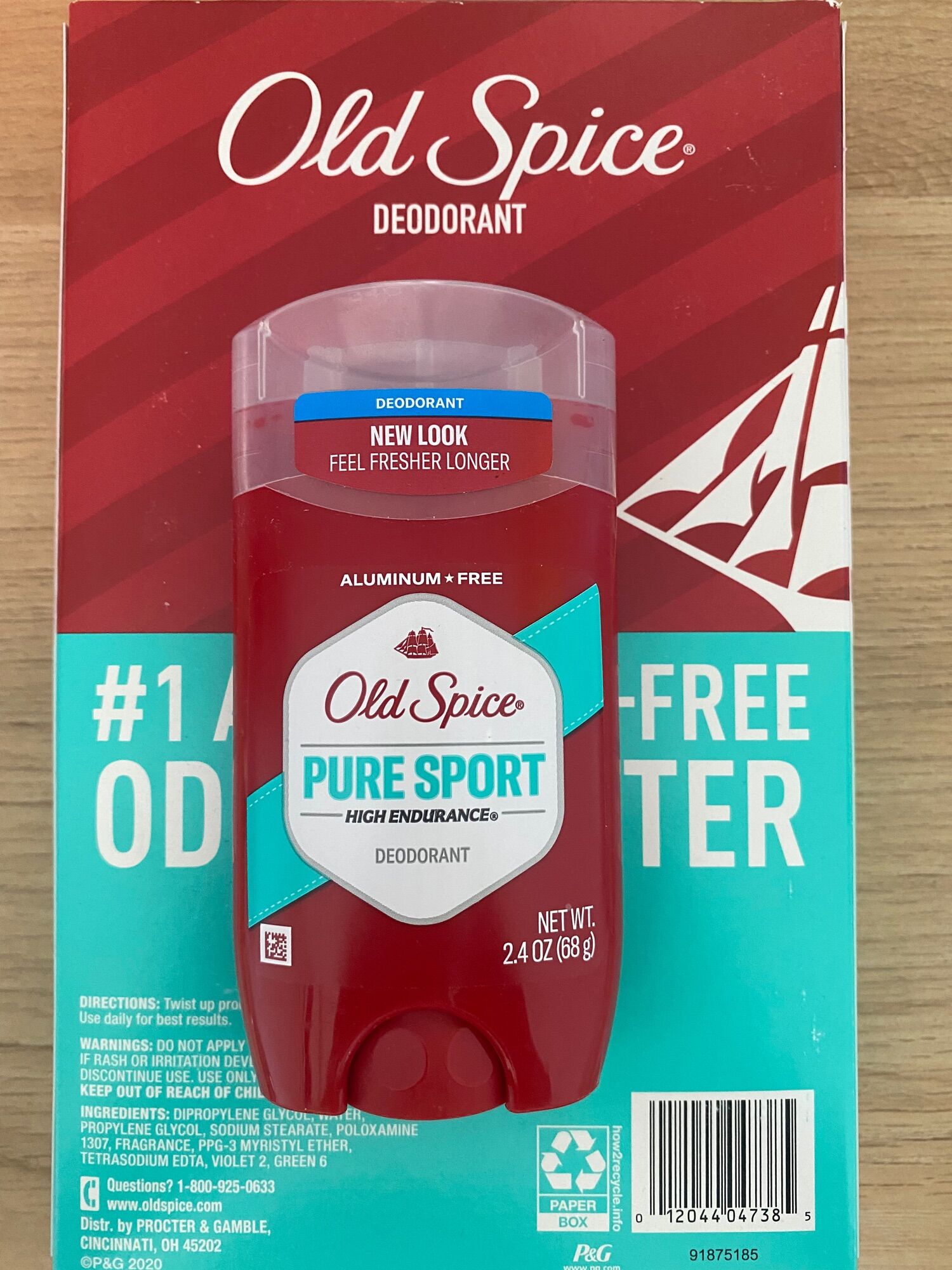 Sáp lăn nách Old Spice Pure Sport 68g [shop Hiệp-chuyên hàng Mỹ]