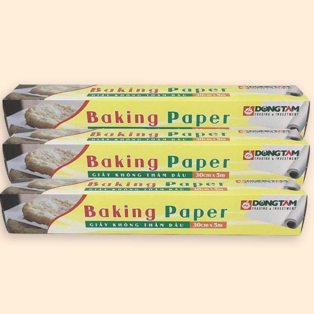Giấy nến - Baking Paper 30cm x 5m, dùng lót chống dính bánh bao, bánh quy, bánh bông Lan...