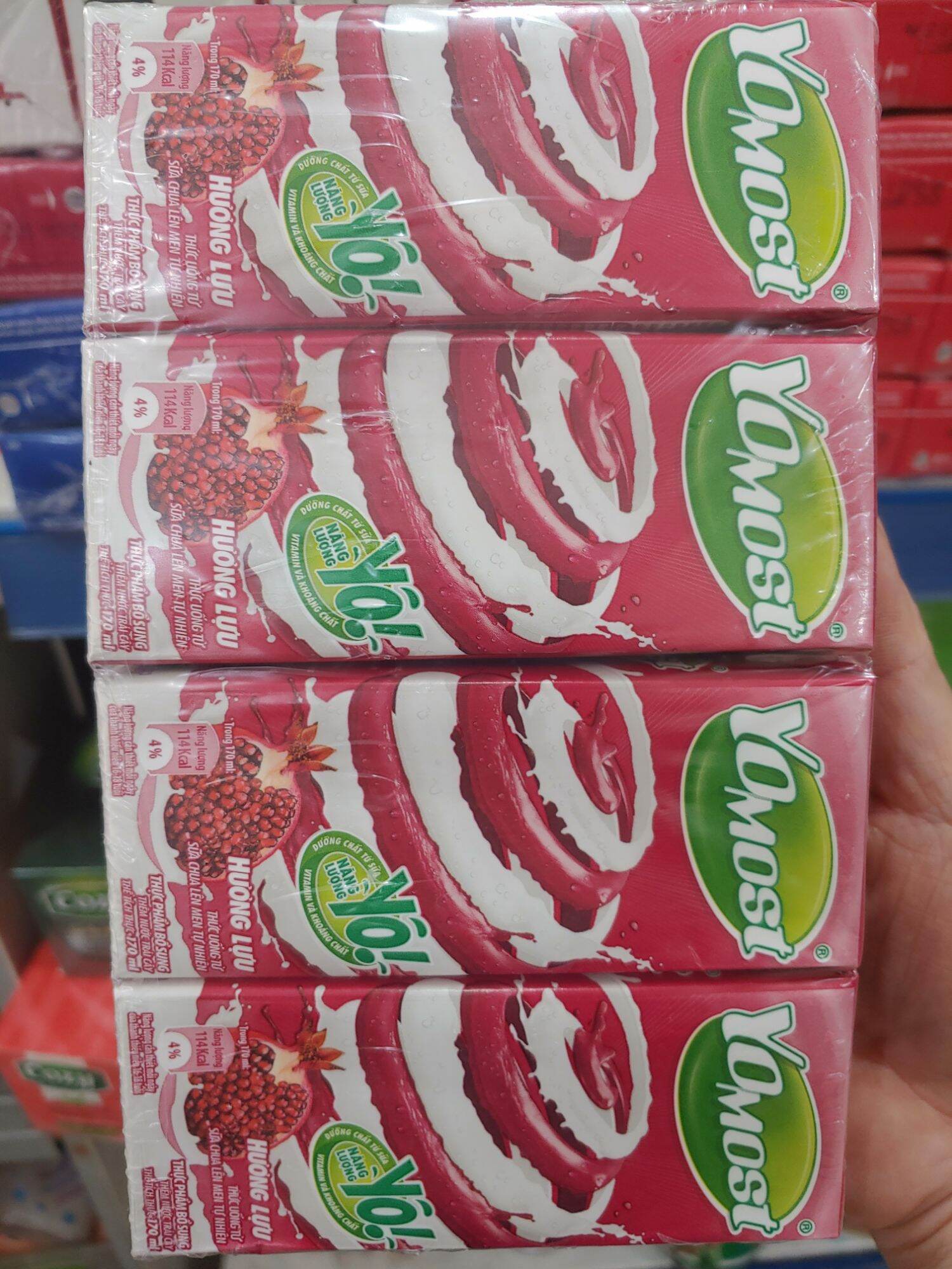 Sữa YoMost vỉ 4 hộp 180ml