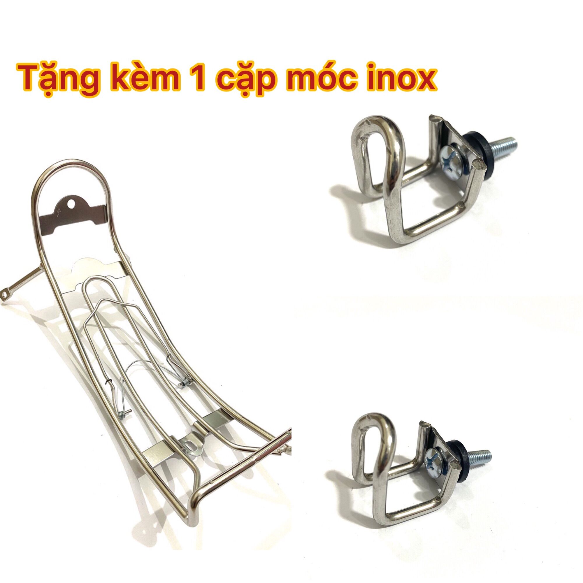 Baga chuối wave,baga inox 50cc wave 110 wave 100 2016 dream wave nhỏ