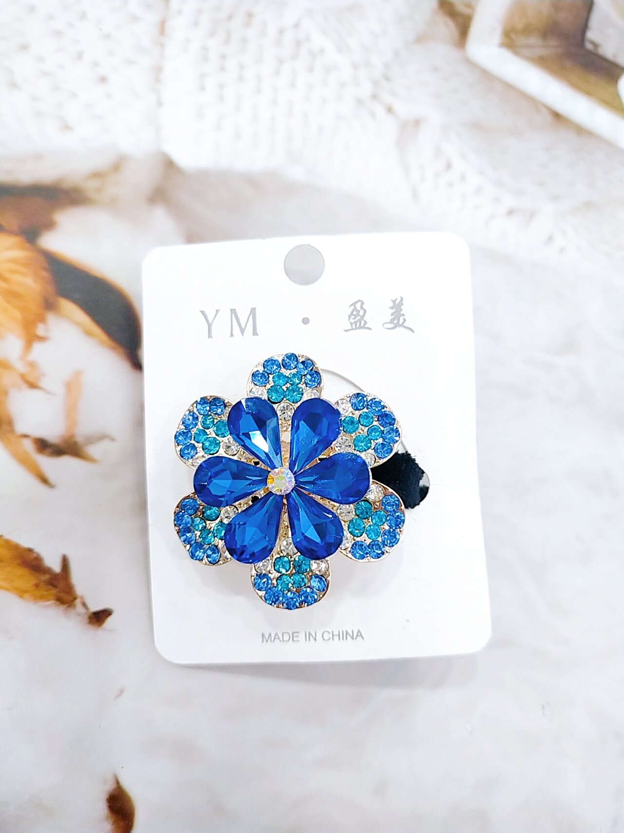 Cột tóc nhung đính đá cao cấp mã M3