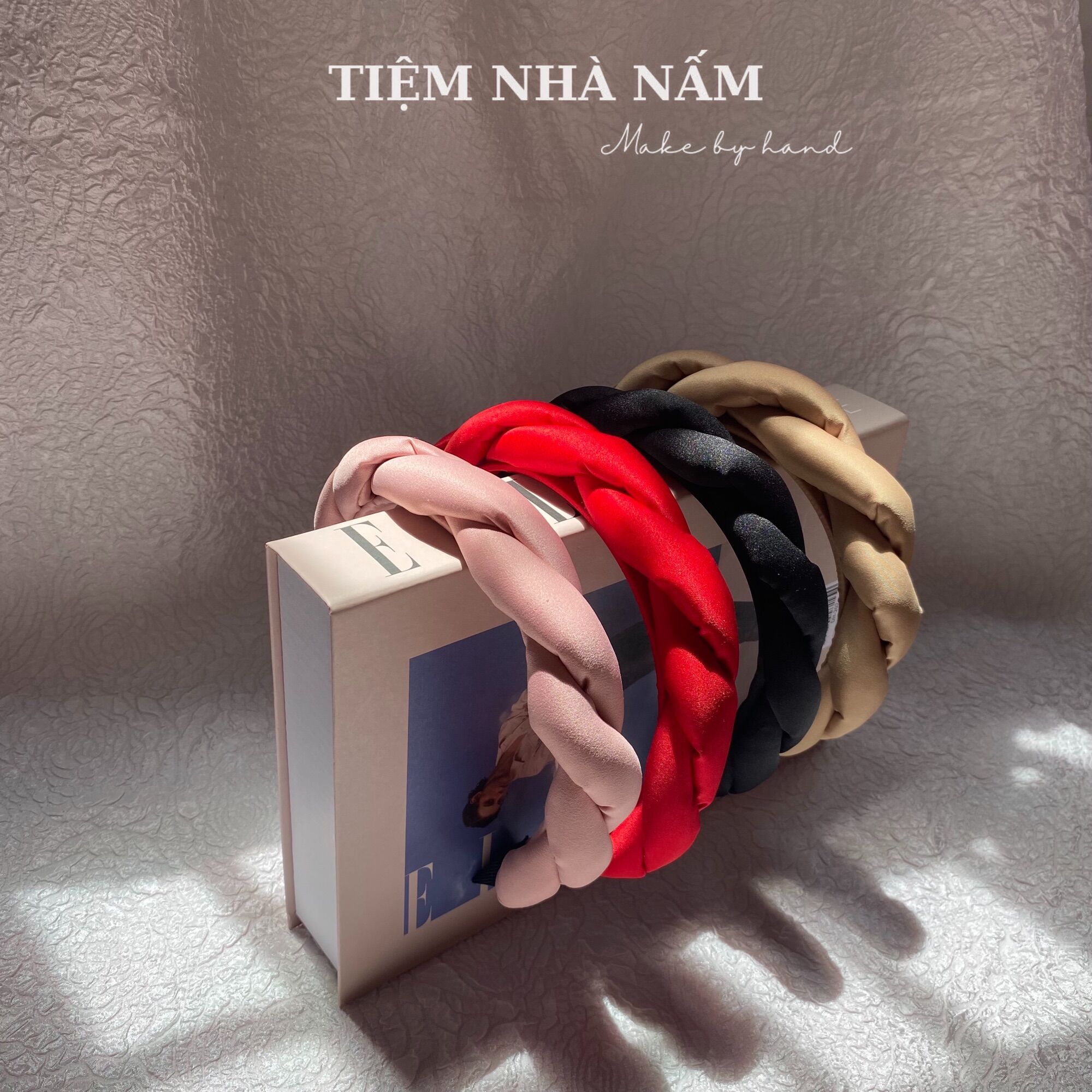 🎀 BỜM/ MẤN CÀI TÓC XOẮN PHỒNG THANH LỊCH - [ Nhà Nấm handmade ]