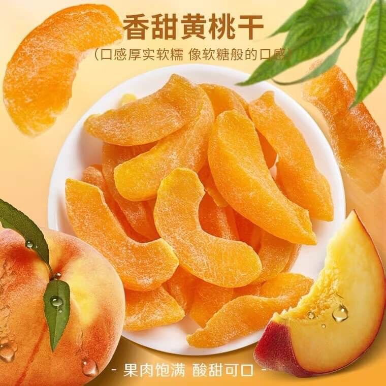 Đào vàng sấy dẻo gói zip 250g