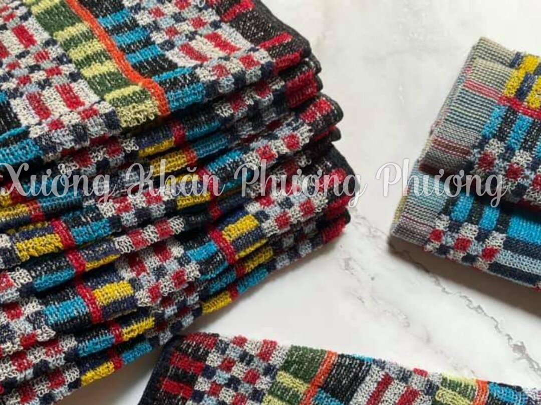 Combo 3 Khăn lau thổ cẩm, khăn đa năng, dệt thổ cẩm mềm mại, màu rất sạch tiện dụng lau chùi, thấm hút tốt