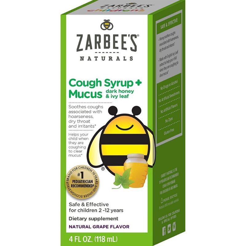 Siro ho long đờm zarbee 118ml date 02/2024