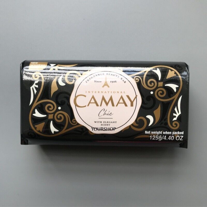 Xà bông cục Camay 125g màu đen