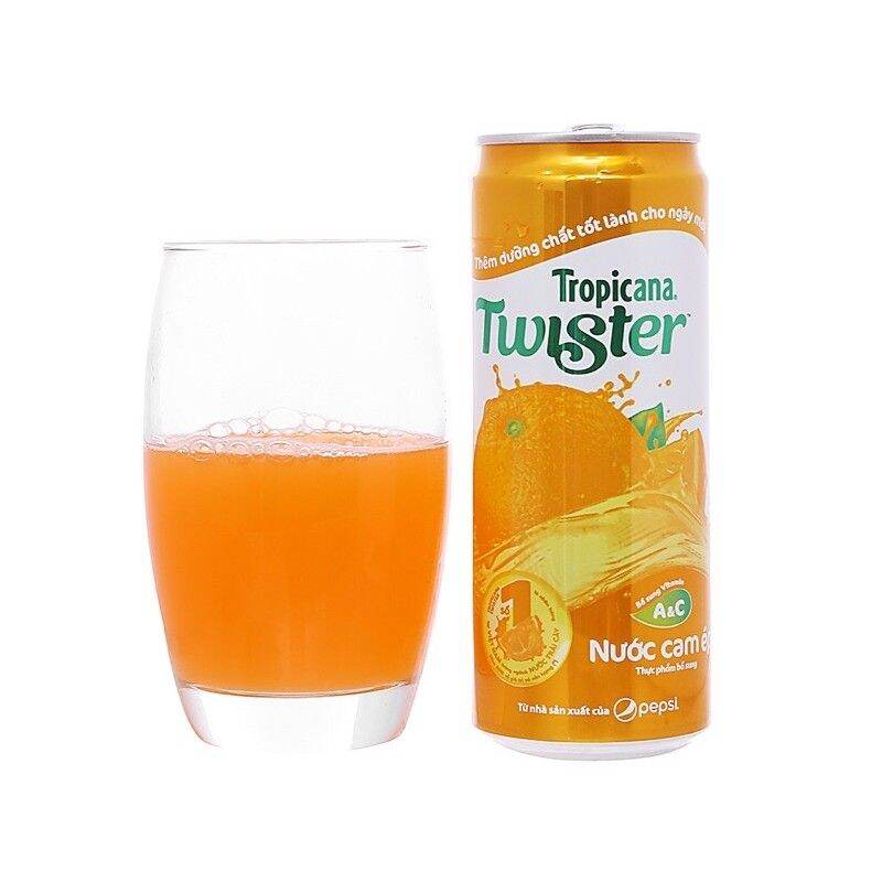 Lốc 6 lon nước cam ép Twister  330ml.