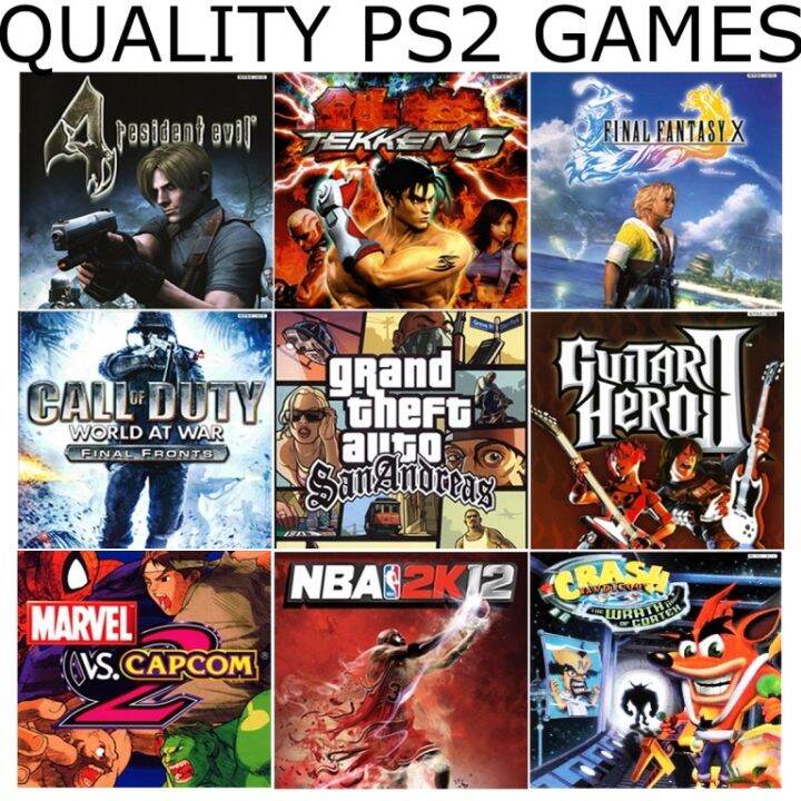 bộ 4 game ps2 tự chọn ( để chọn game ps2 inbox hình hoặc tên game cho shop )