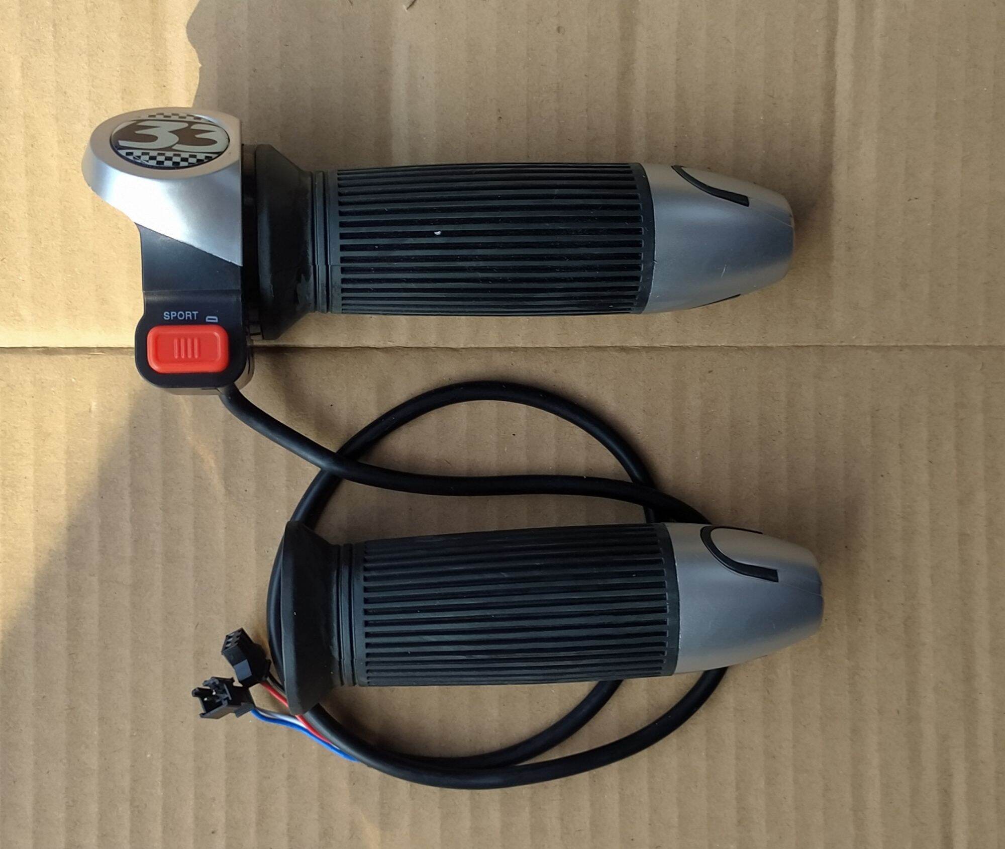 Tay ga xe điện 133S ốp nhôm
