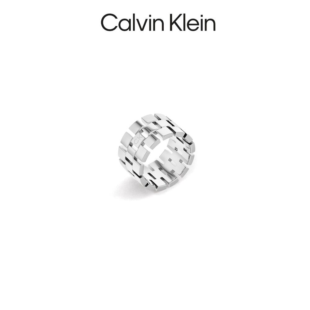 Nhẫn calvin klein nữ màu bạc fw22 - meridian ck 35000324