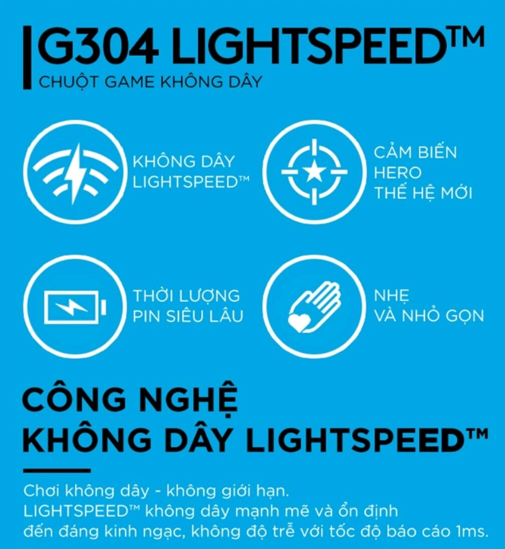 Chuột không dây logiteh g304 mouse chơi game văn phòng, hàng OEM, bảo hành 6 tháng, chuột máy tính không dây