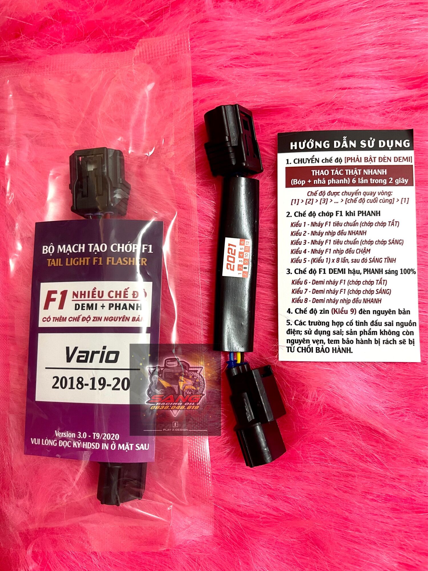 Mạch chớp stop f1 nhiều chế độ cho vario/click 2018-2021