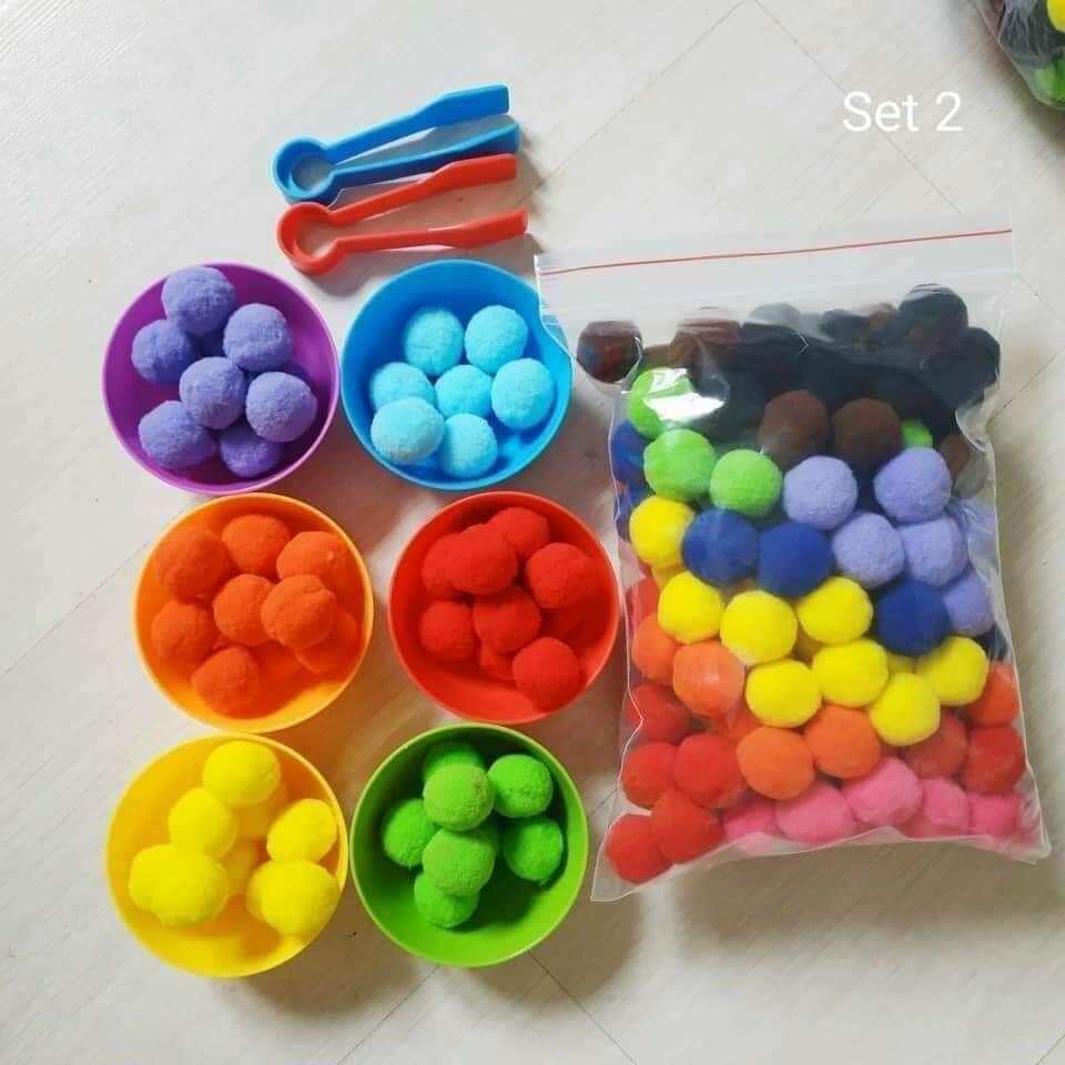 sét bát phân biệt màu sắc cho trẻ