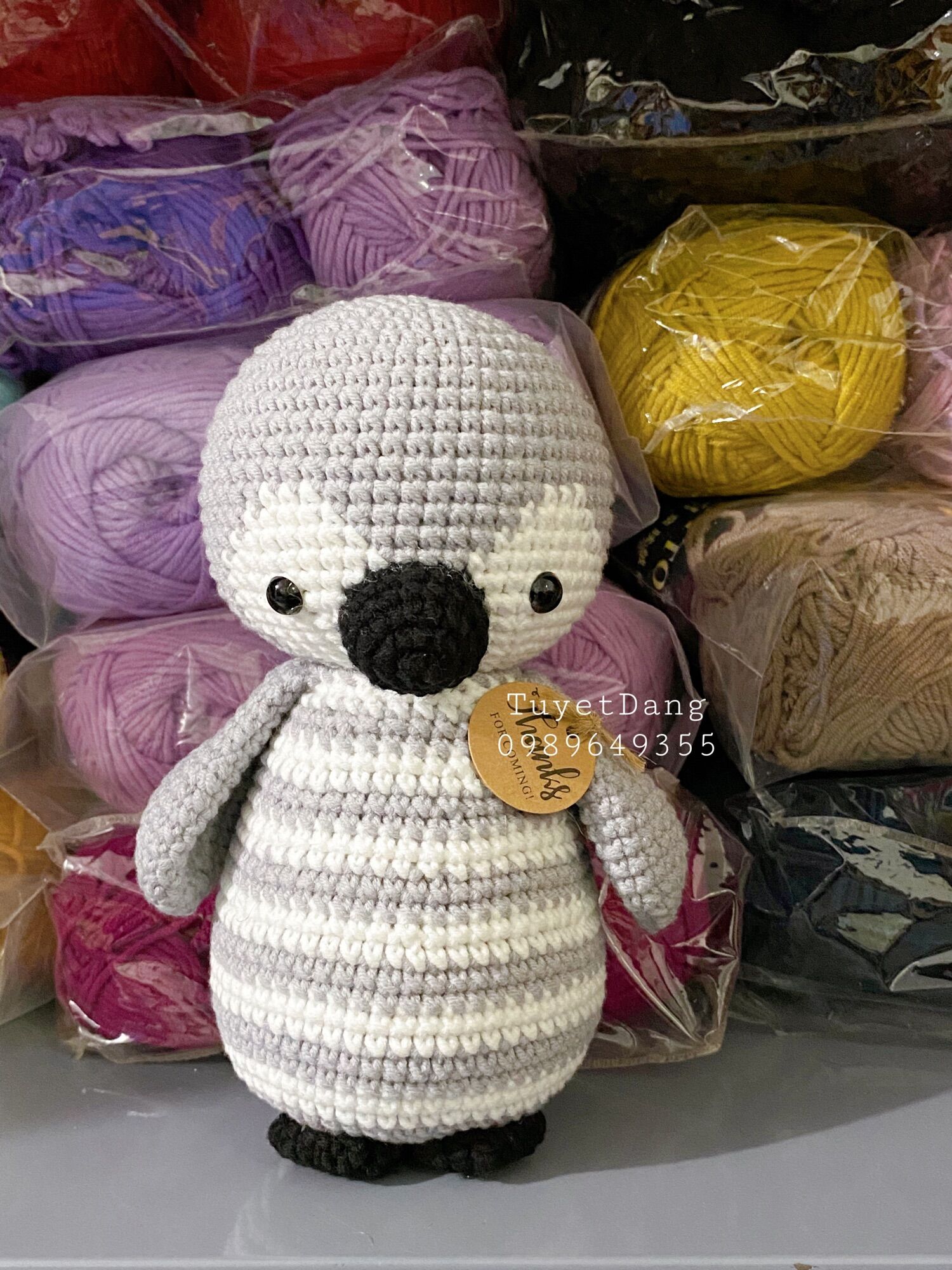 [ Ảnh thật ] chim cánh cụt handmade