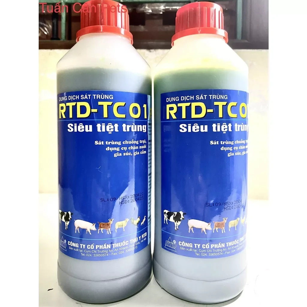 Thuốc sát trùng chuồng trại RTD TC01 hàng mới nhất 1lít