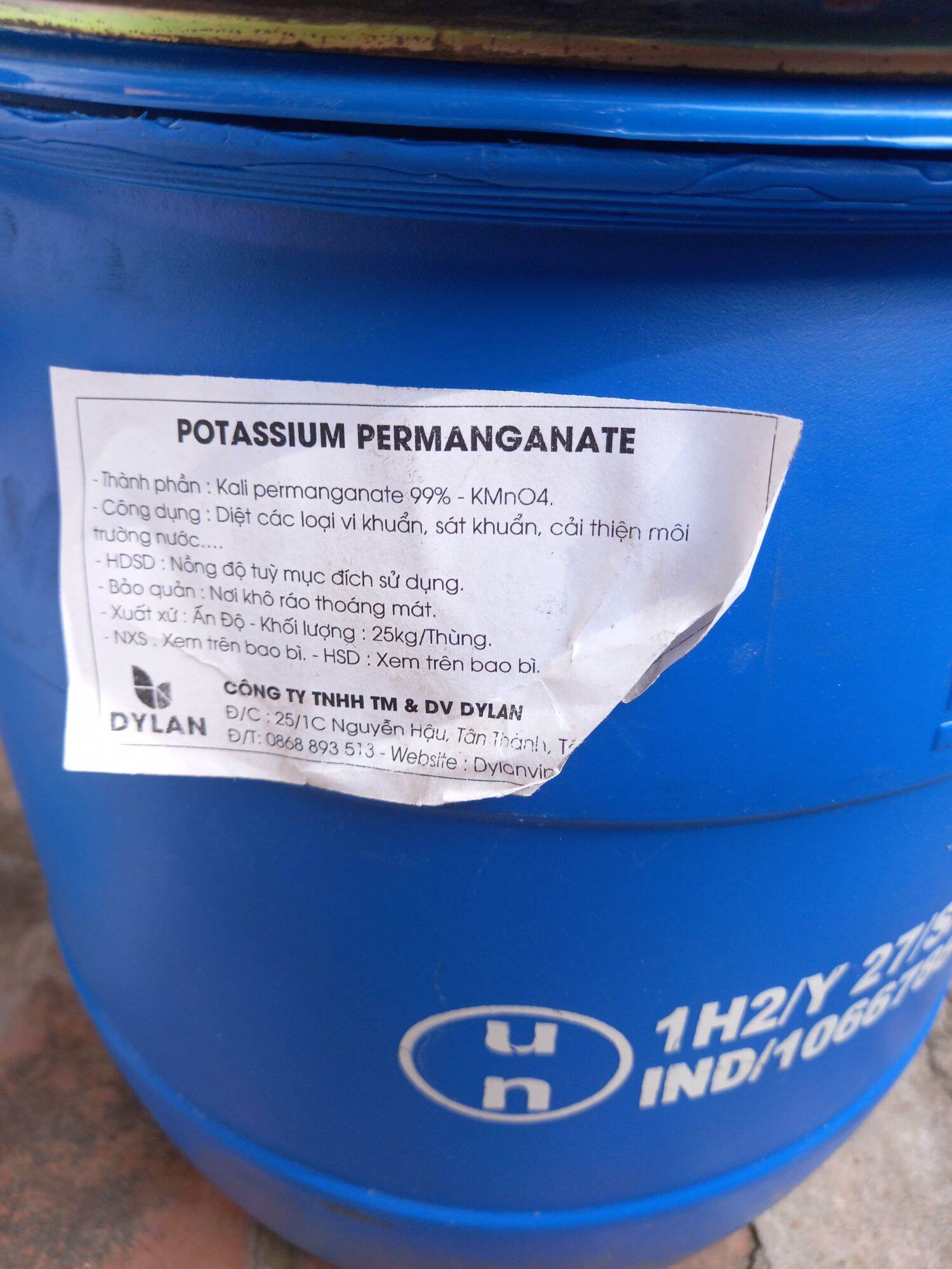 1kg Thuôc tím KMnO4 tri ghẻ cho ếch lươn cá