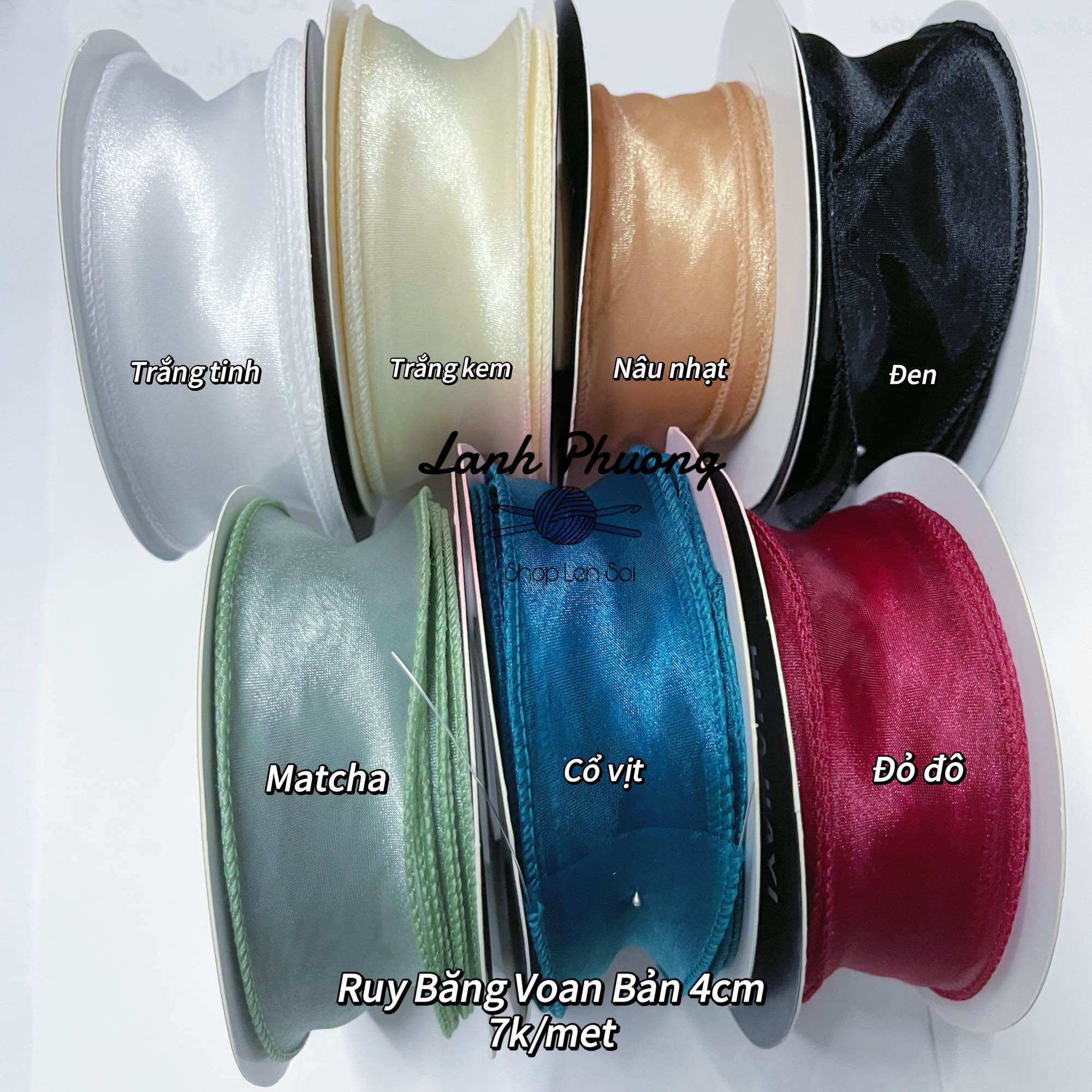 Ruy băng voan bản 4cm