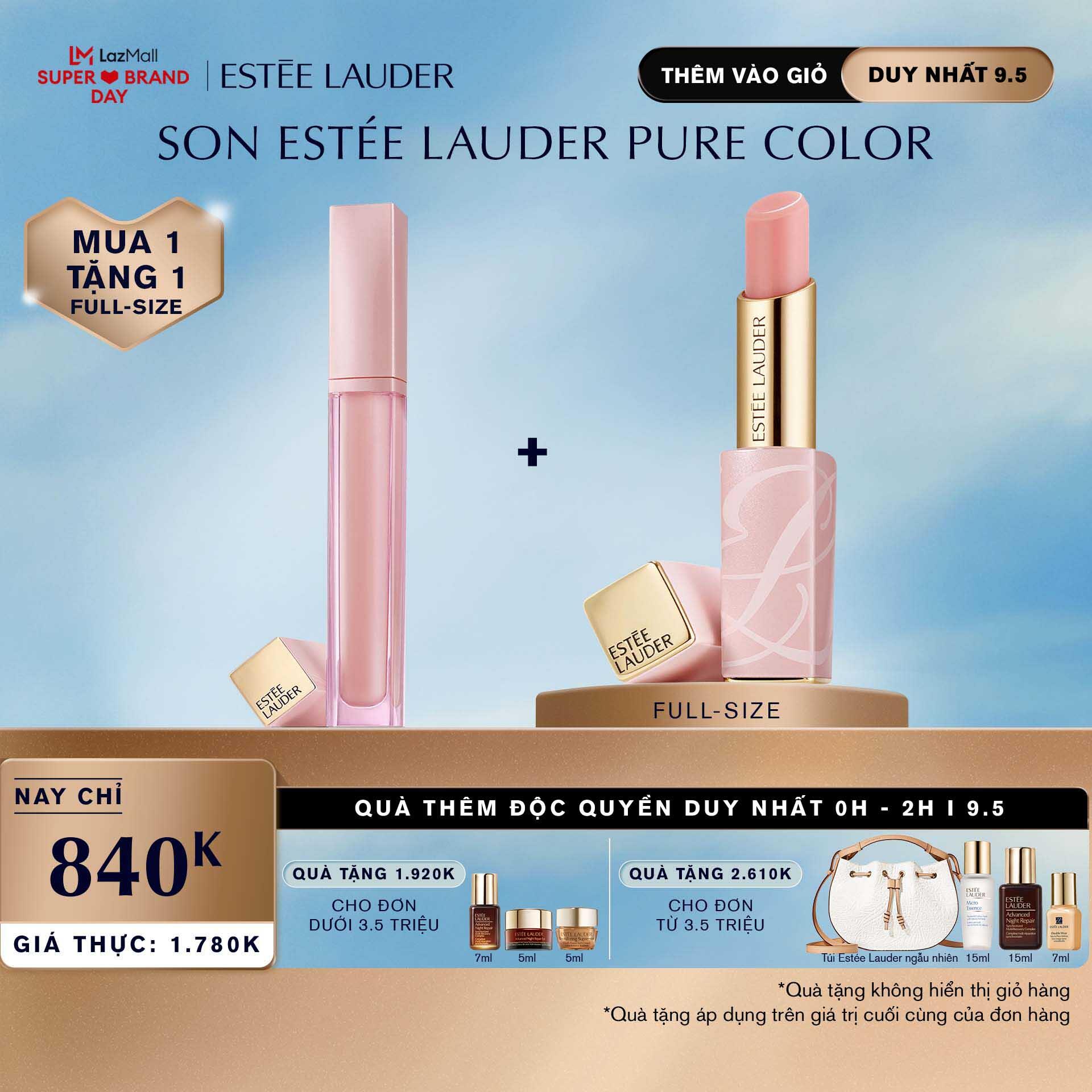 [ĐỘC QUYỀN 09.05] - Estee Lauder - Bộ 2 món: Son dưỡng phục hồi và bảo vệ môi Pure Color Envy Lip Repair Potion 6ml Son Lip Balm full size (Giá trị thực: 1.800.000Đ)