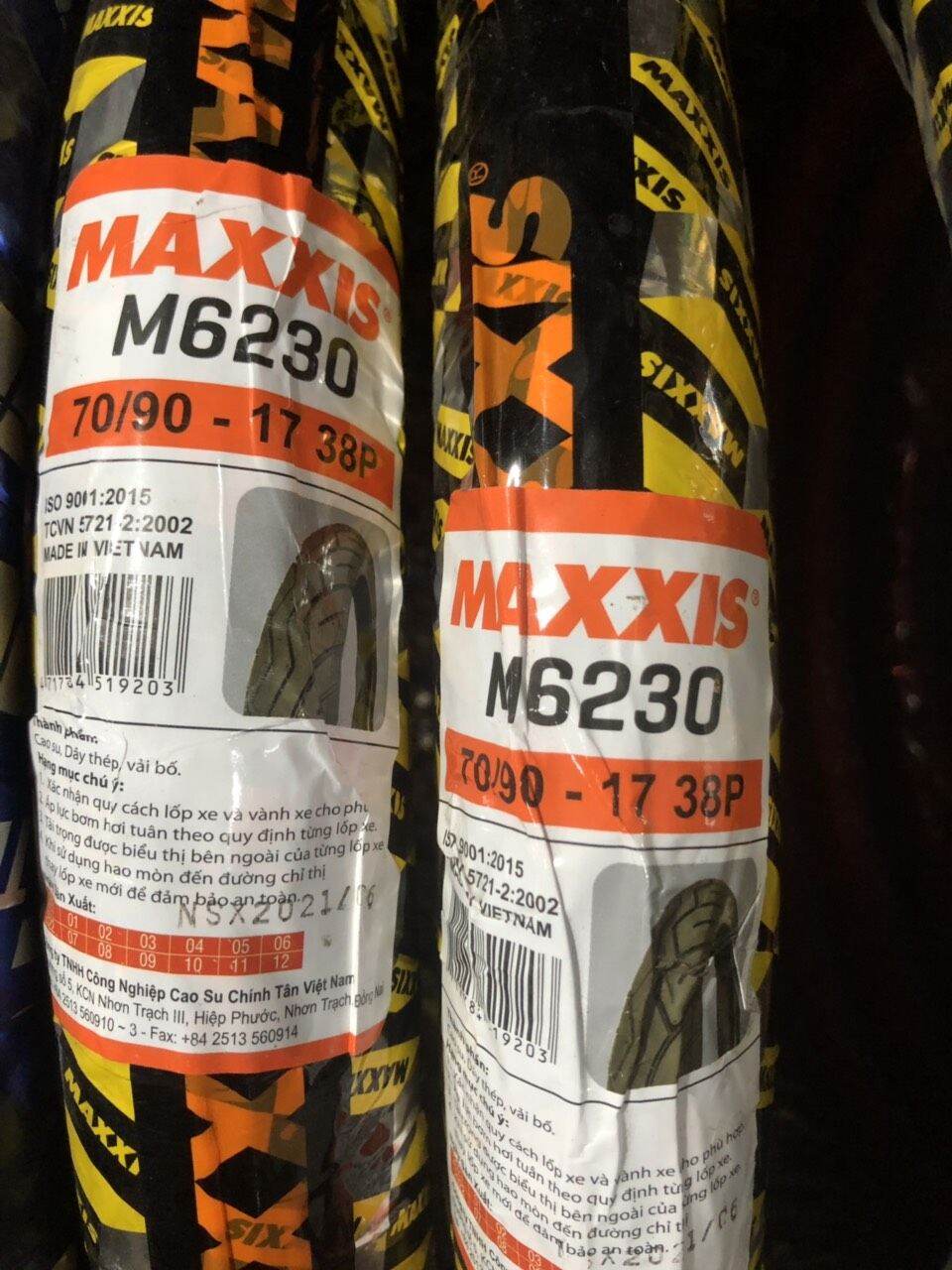 Lốp (vỏ) MAXXIS 70/90-17 dành cho xe sử dụng ruột (M6230)