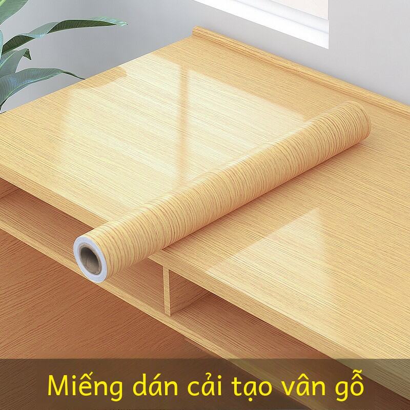 Dày Dặn Miếng Dán Tường Vân Gỗ Tự Dính Đổi Mới Đồ Nội Thất Chống Thấm Nước Chống Ẩm Chống Khuôn Miến