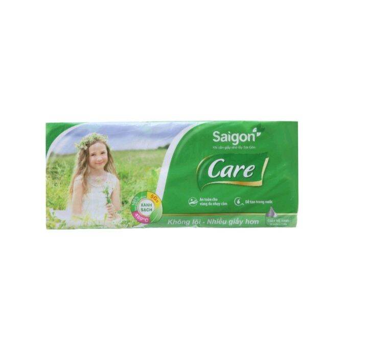 Lốc 10 cuộn giấy vệ sinh Sài Gòn Care không lõi