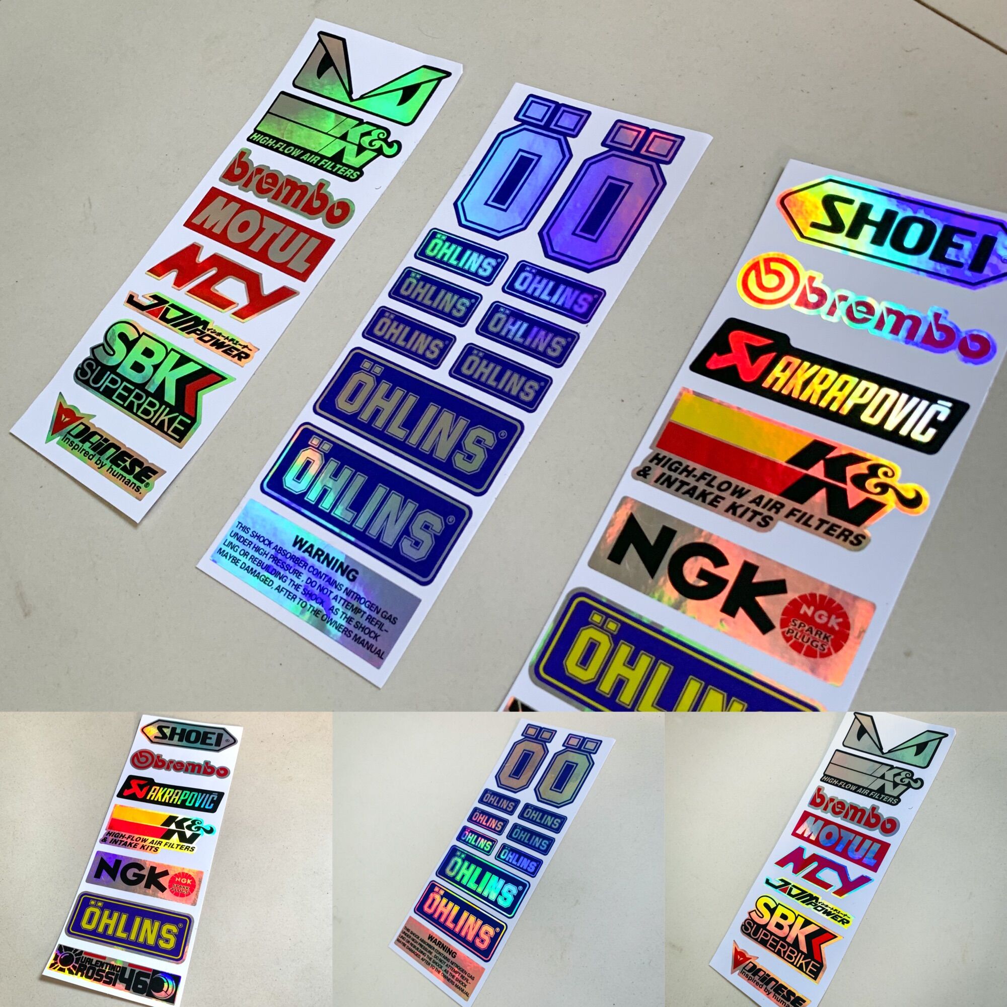 Tem Decal Phản Quảng Laser Vỉ 7 Sticker Siêu Chất