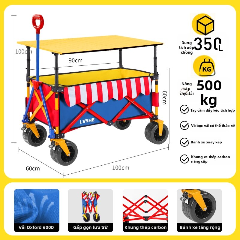 Folding All-purpose Outdoor Cart - 6