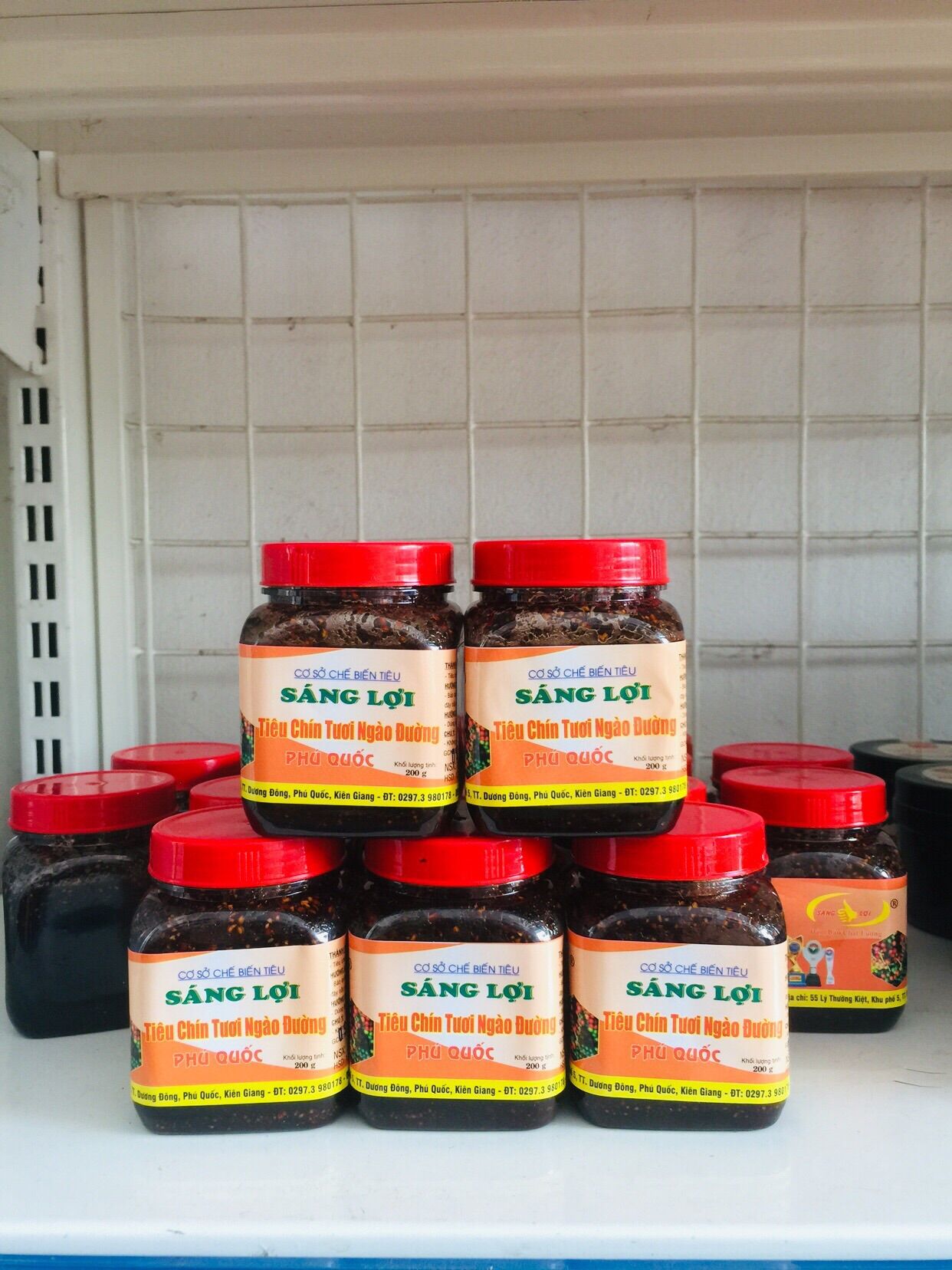 5 hũ tiêu chín ngào đường Sáng lợi 200g