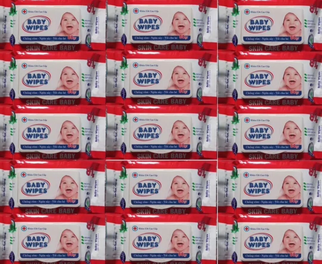 Khăn giấy ướt baby wipes 80g
