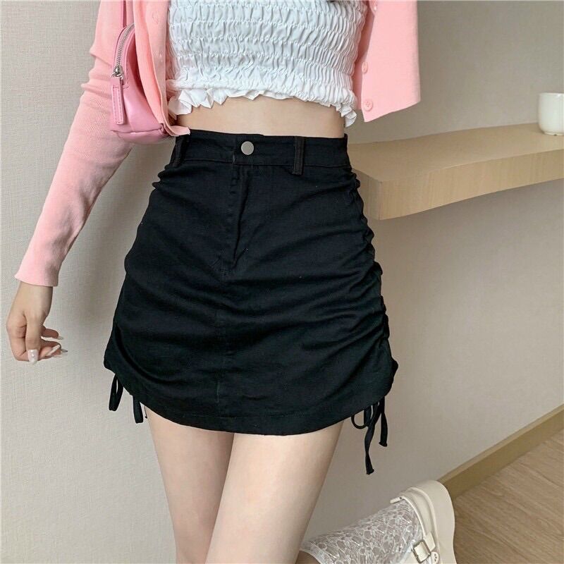 Chân váy rút dây hai bên chân váy đẹp chuẩn from 50kg trở lại