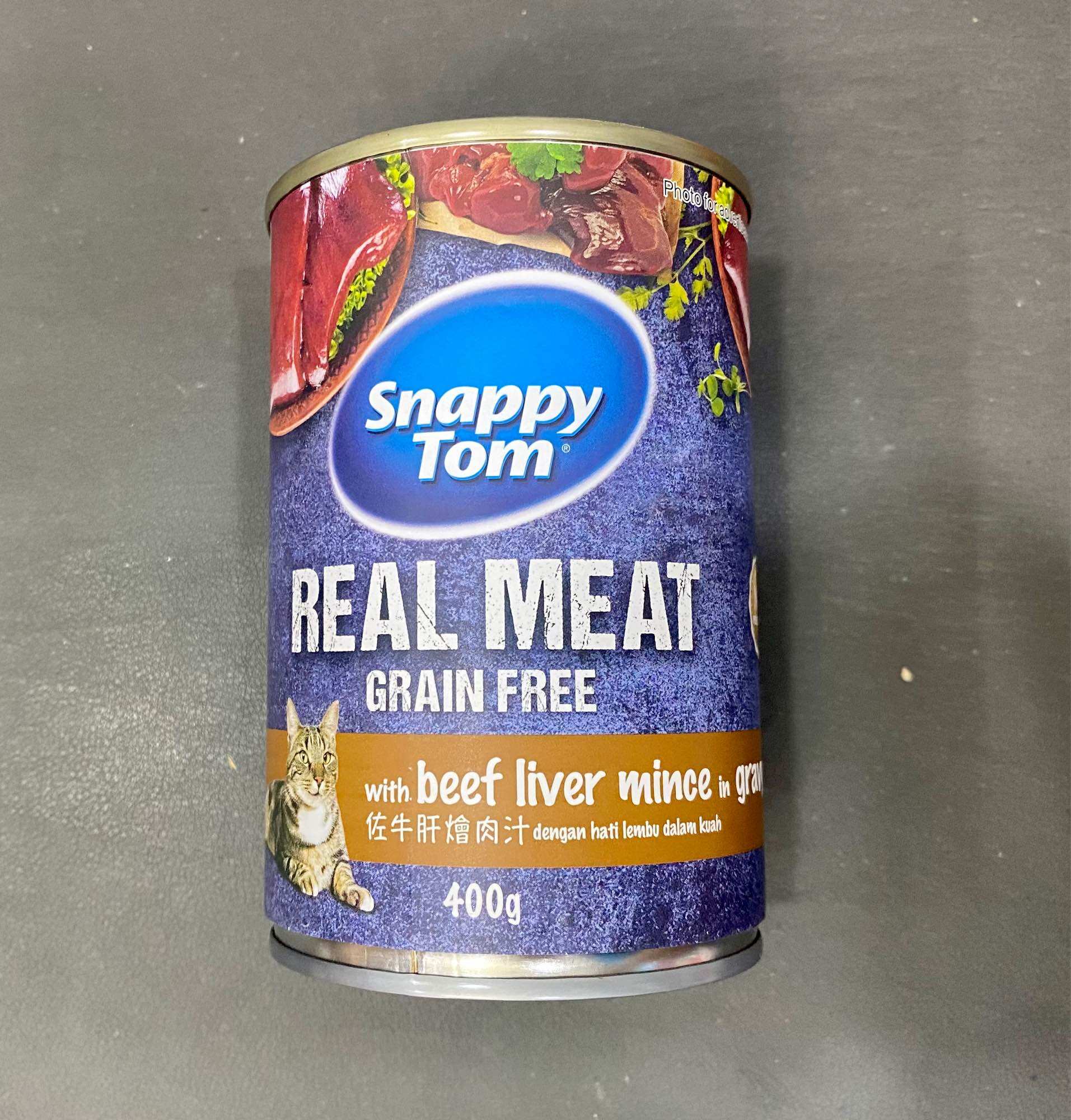 Pate cho mèo lon 400g SNAPPY TOM - SNAPPY TOM REAL FISH
