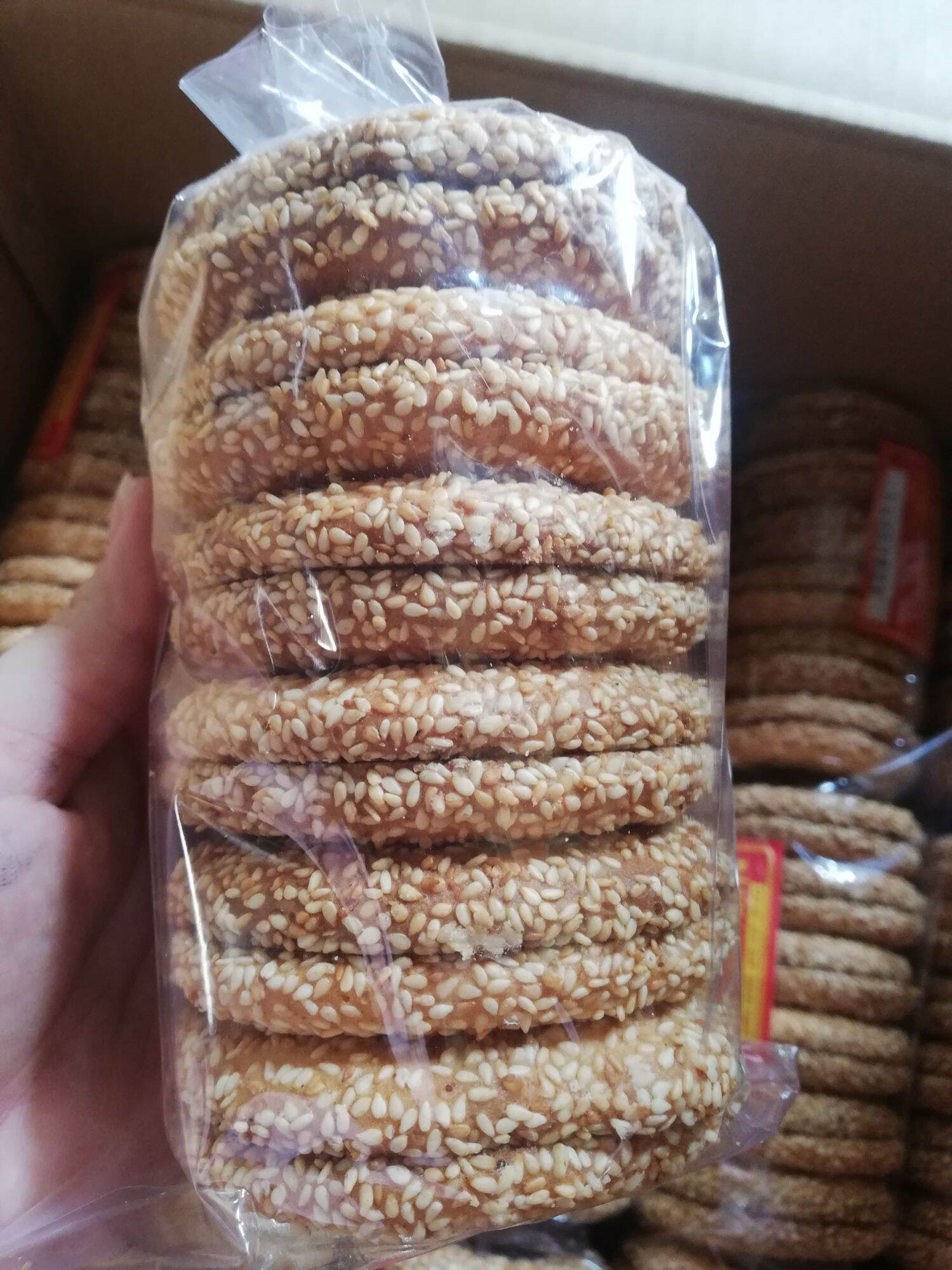 Bánh vòng mè bơ sữa combo 3 bịch ( bịch 12 cái)