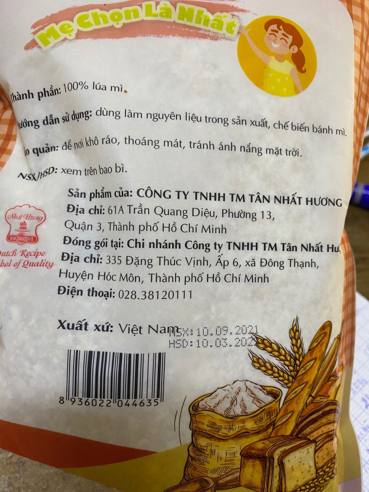 Bột mì nguyên cám Mama's Choice 500gram