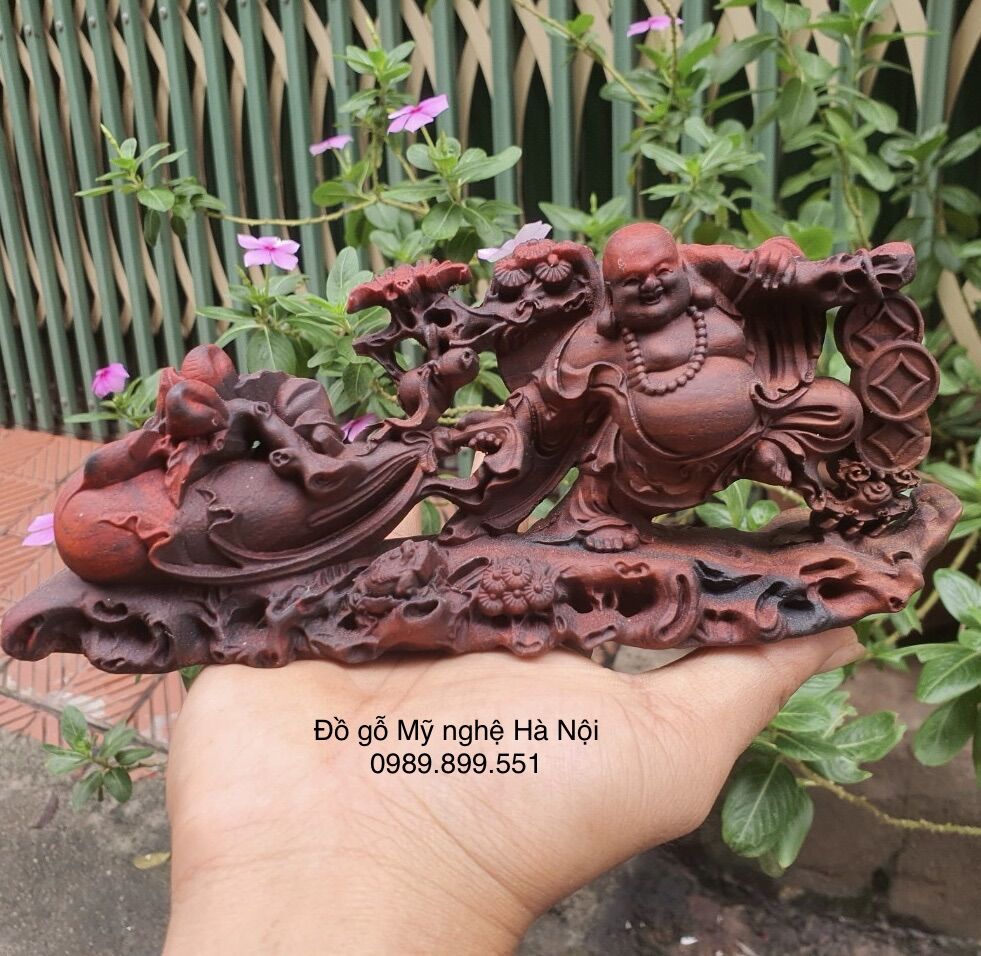 Tượng Phật di lặc gỗ trắc
