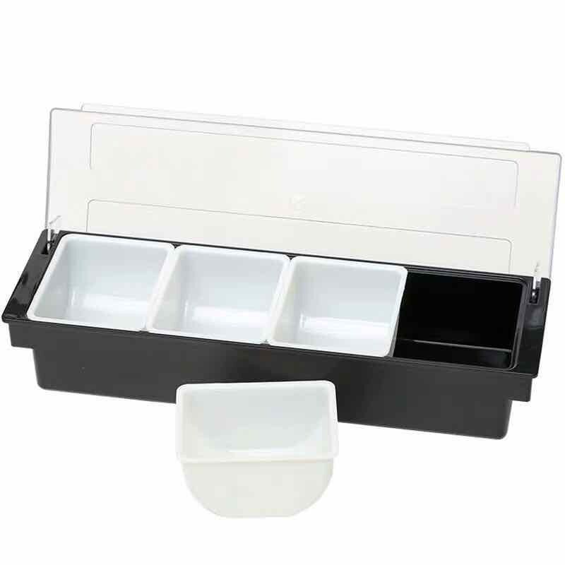 4-Compartment Tray for Toppings and Jelly
