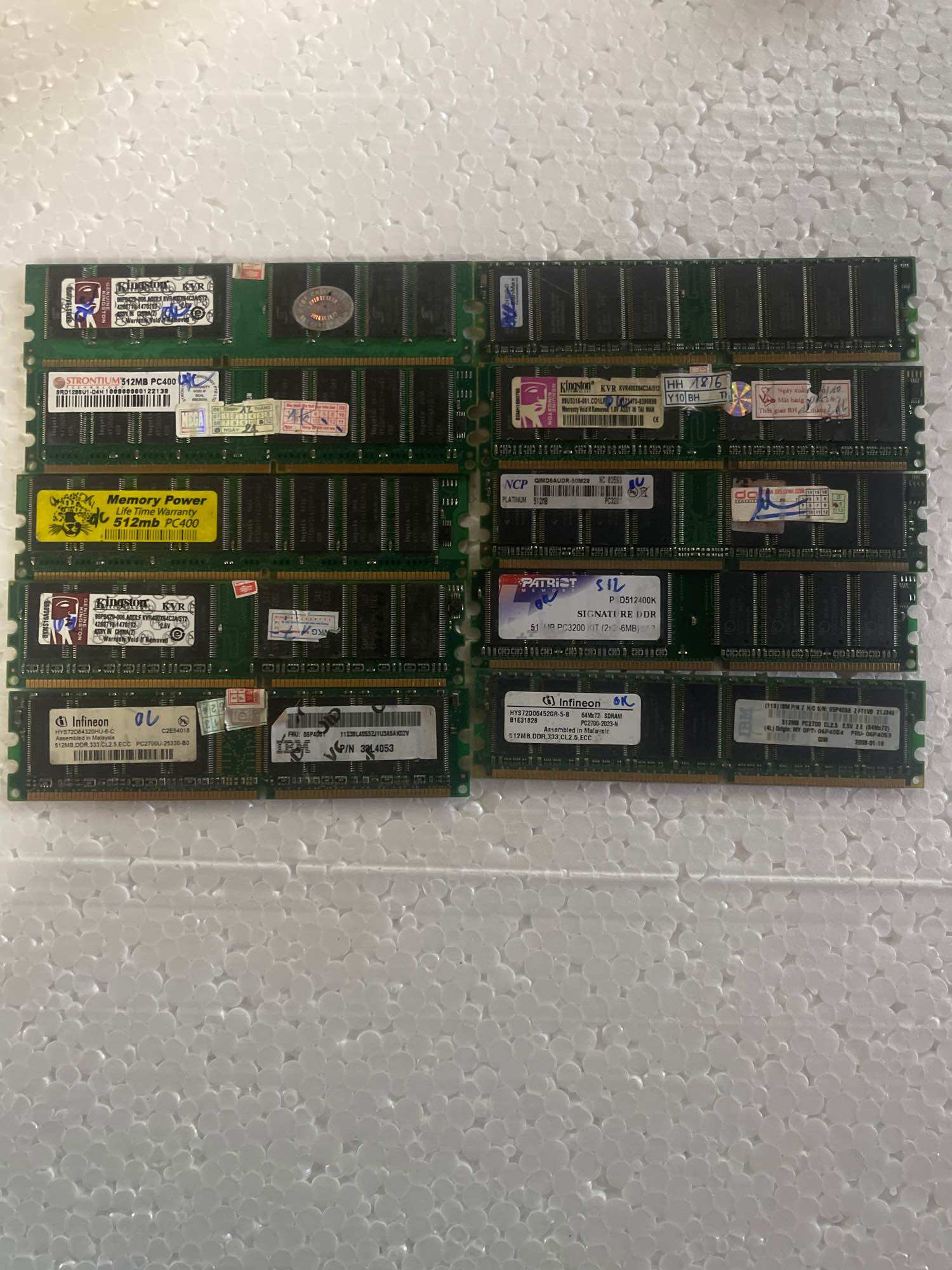 Ram ddr máy tính để bàn 512m pc 333 pc 400