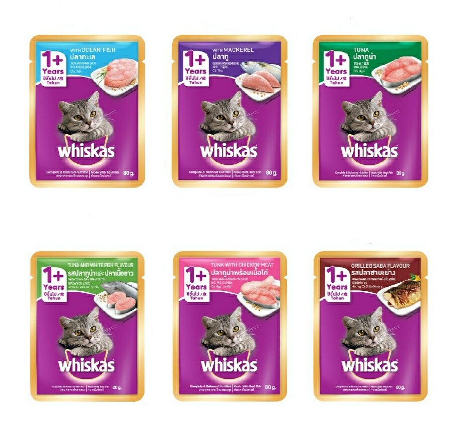 COMBO 24 GÓI PATE WHISKAS CHO MÈO - GÓI 80GR