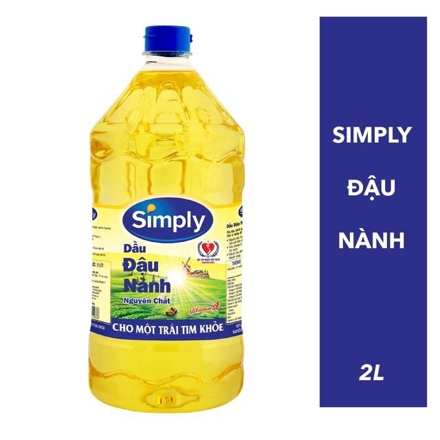 Dầu đậu nành 1 chai 2 lít .