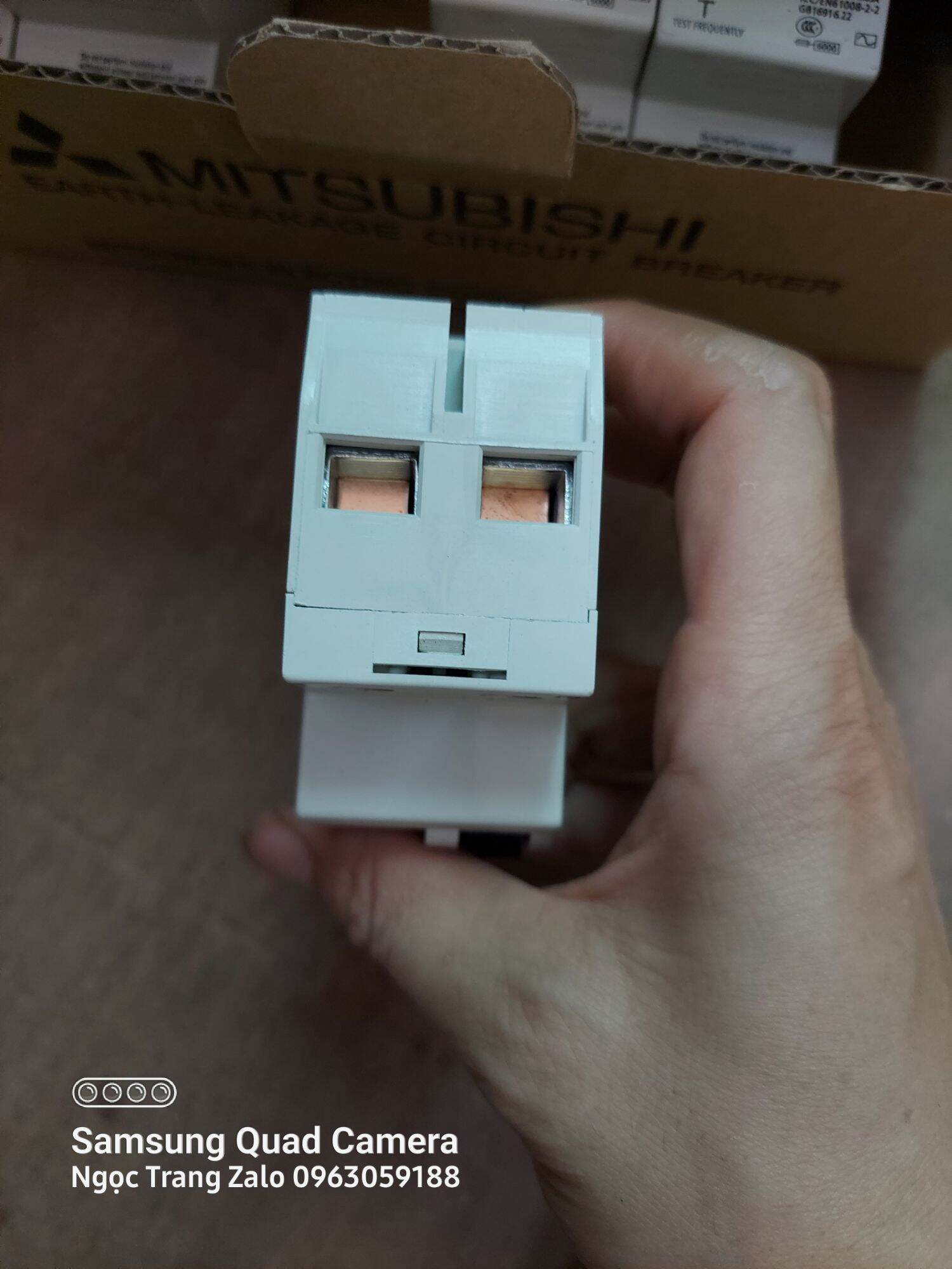 Aptomat Chống Giật Mitsubishi 1 pha C63A. 