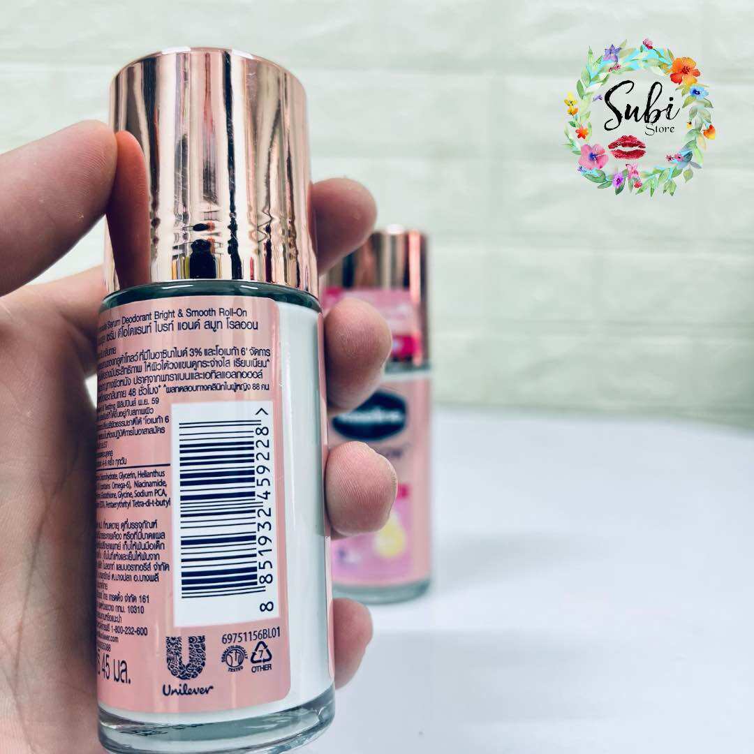 LĂN KHỬ MÙI VASELINE 45ml LÀM TRẮNG DƯỠNG DA THÁI LAN