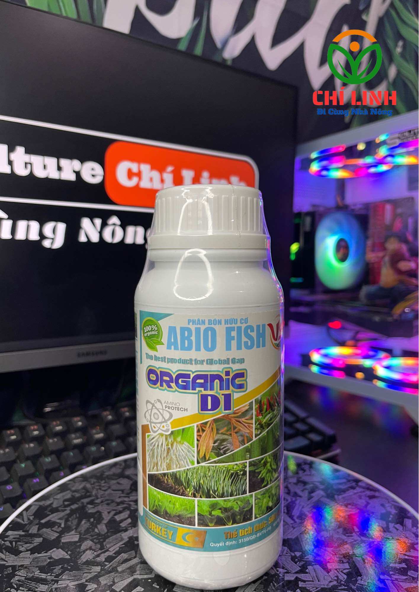 Phân bón lá organic d1 500ml, ra rễ, nở bụi, tiết kiệm phân bón